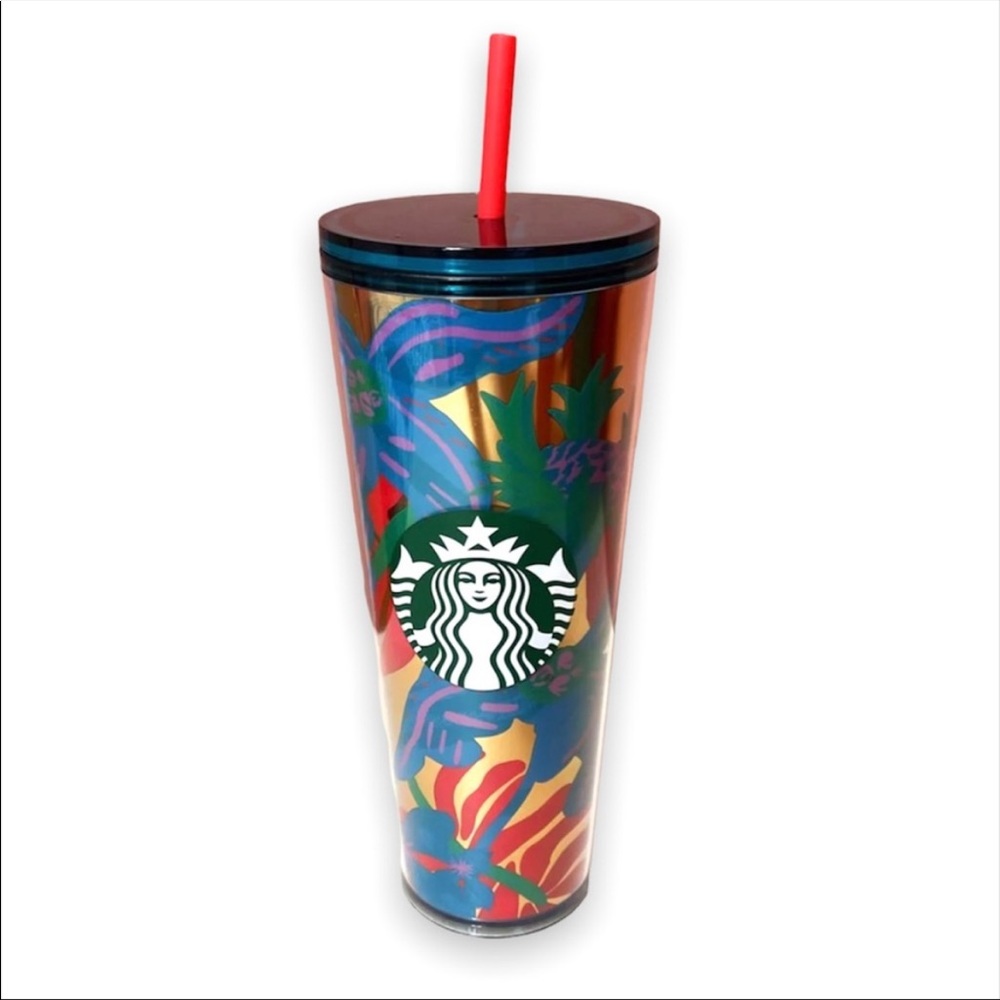 Starbucks Aqua Terra Tropical Tumbler Summer Collection 2022 - Picture 1 of 4